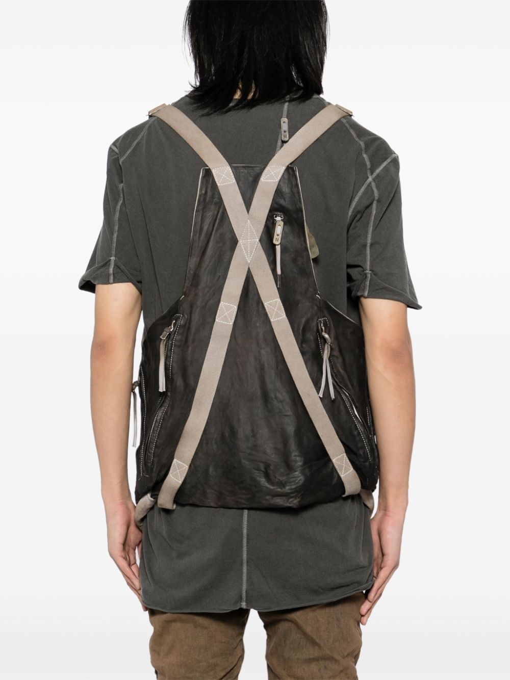 panelled buckled gilet - 4