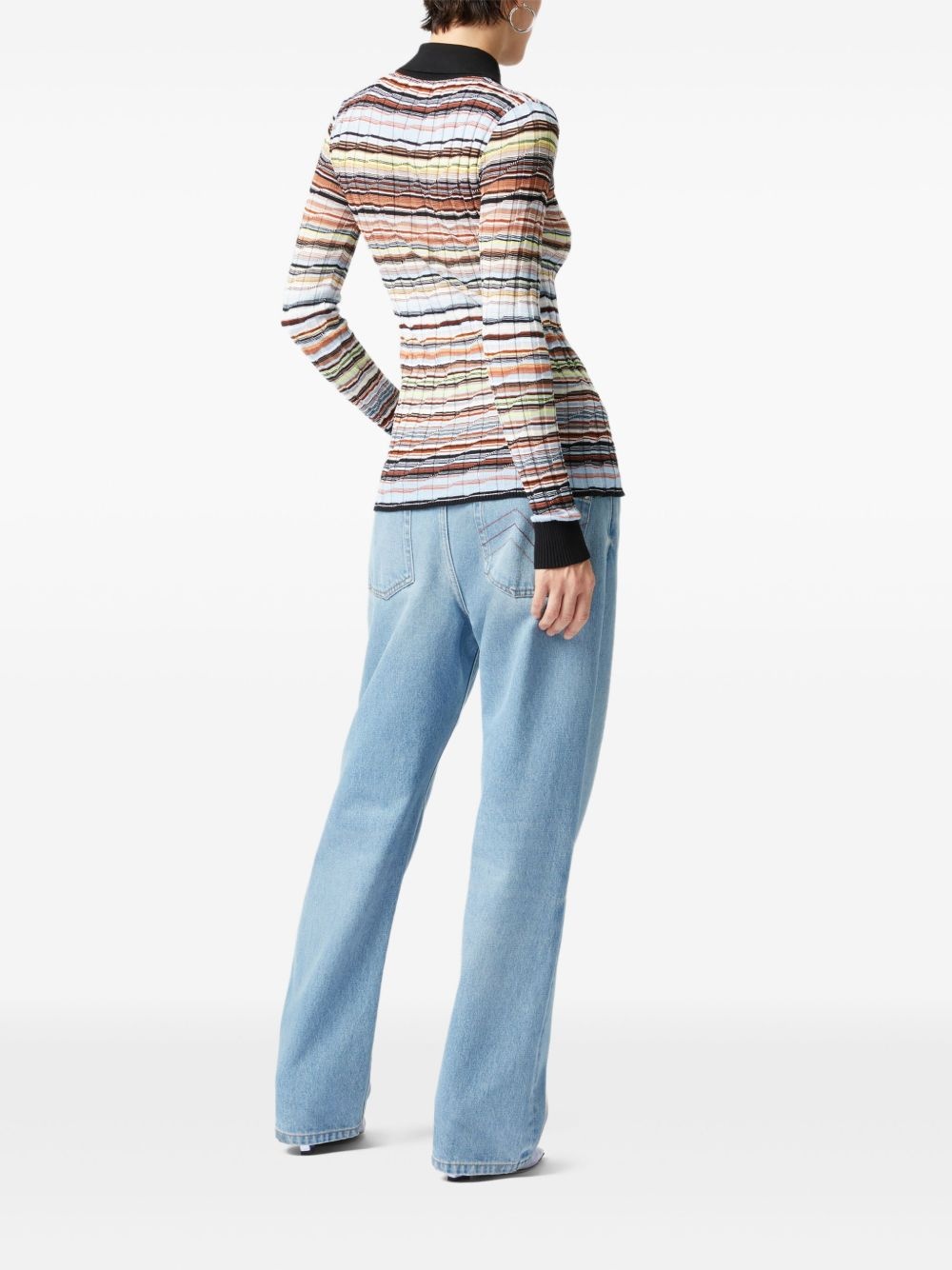 striped knitted shirt - 3