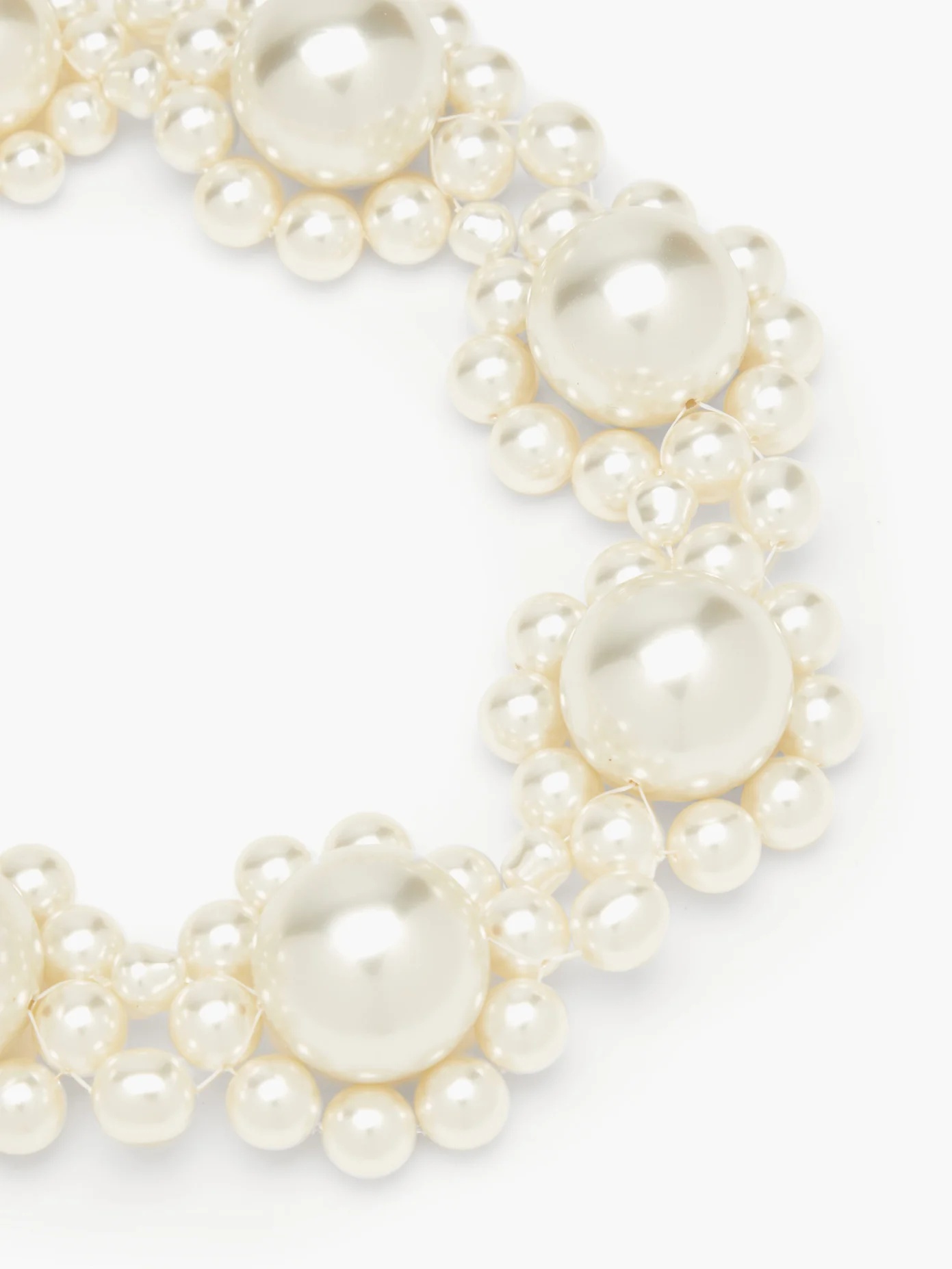 Daisy faux-pearl choker - 4