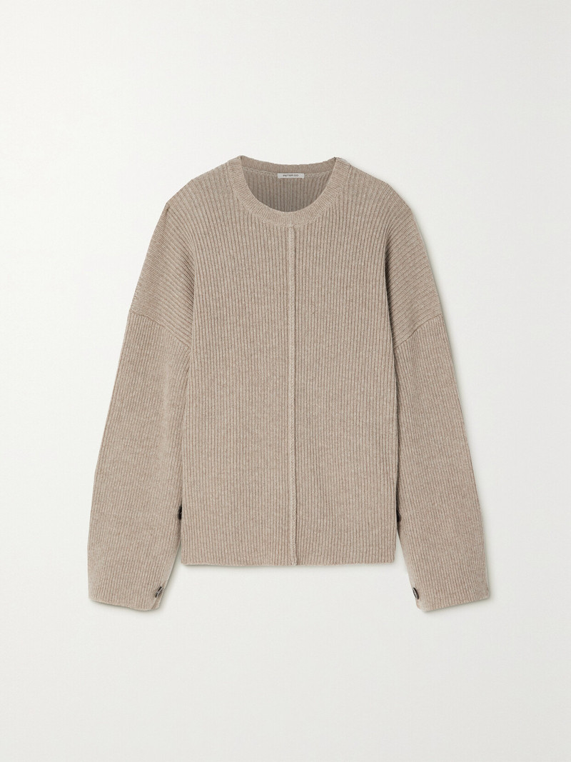 Ribbed Merino Wool And Cashmere-blend Sweater - 1