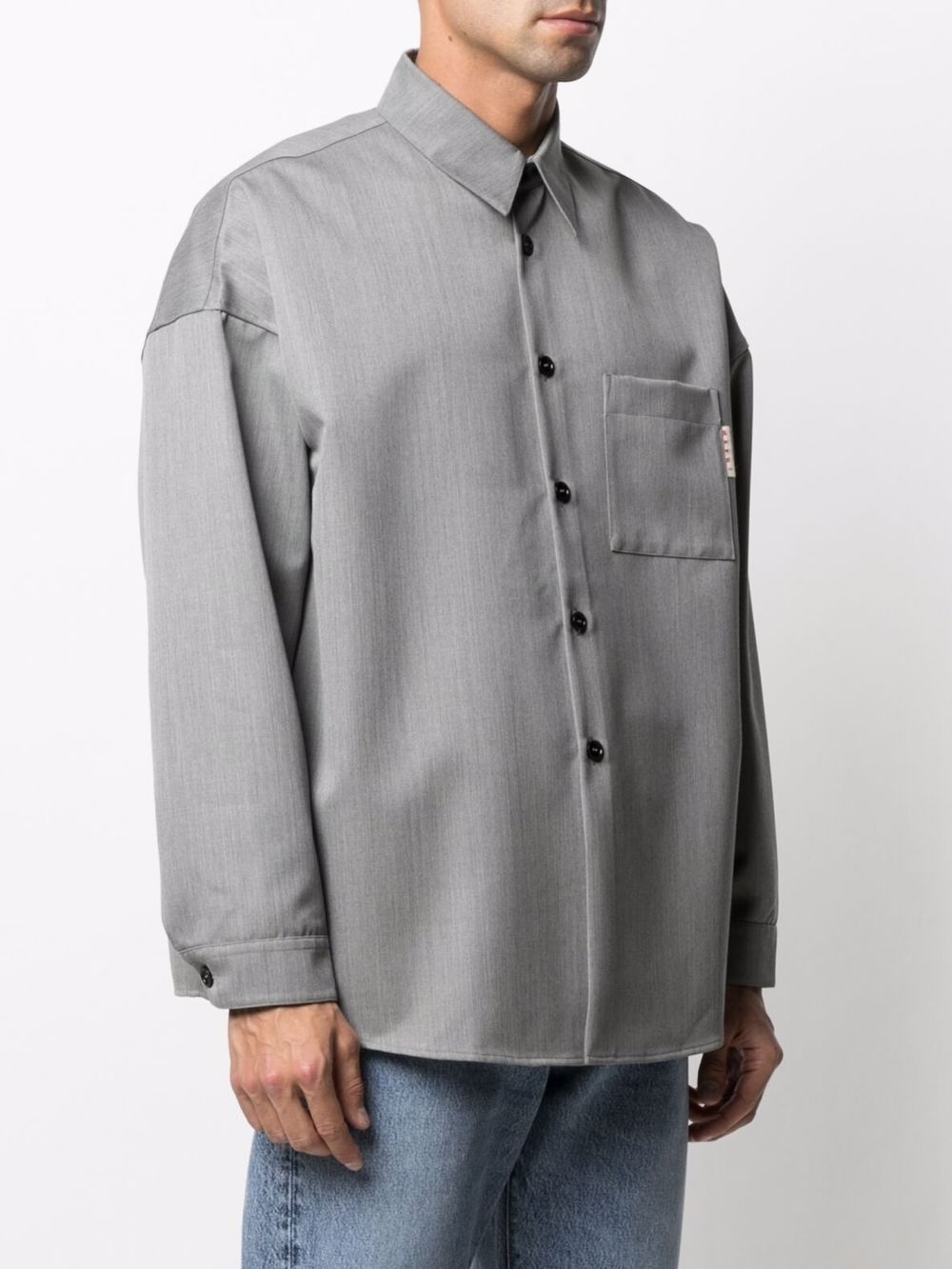 long-sleeve button-up shirt - 3