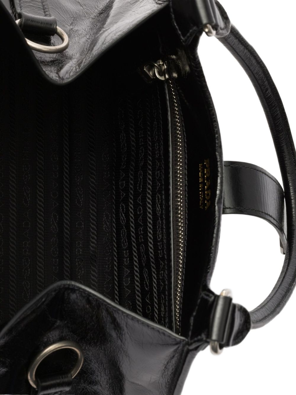 medium leather tote bag - 6