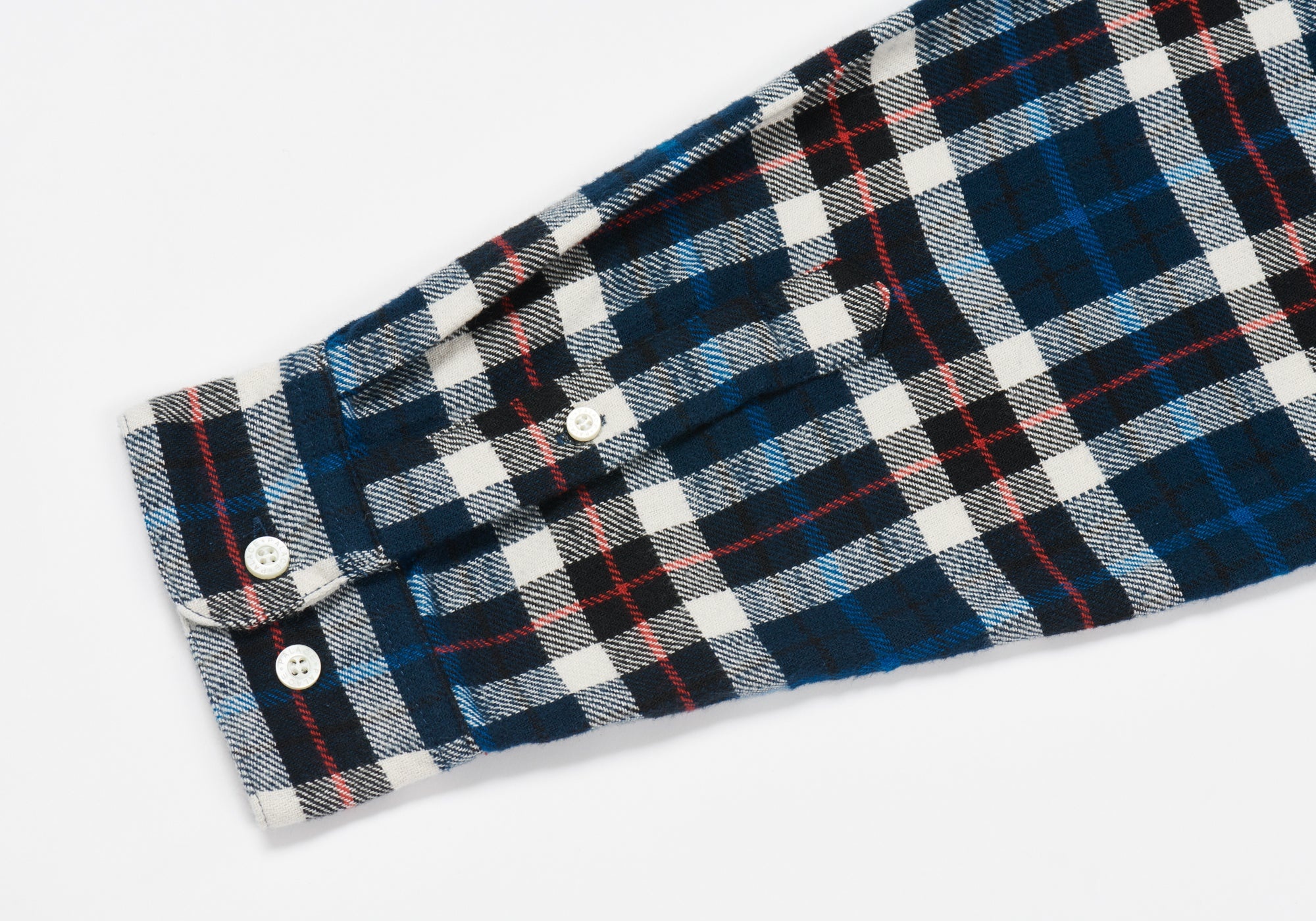 FLANNEL DROP SHOULDER SHIRT NAVY - 7