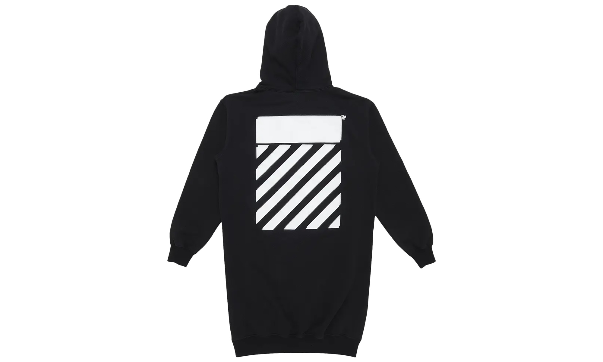 Diag Hoodie Sweatshirt "Black/White" - 2