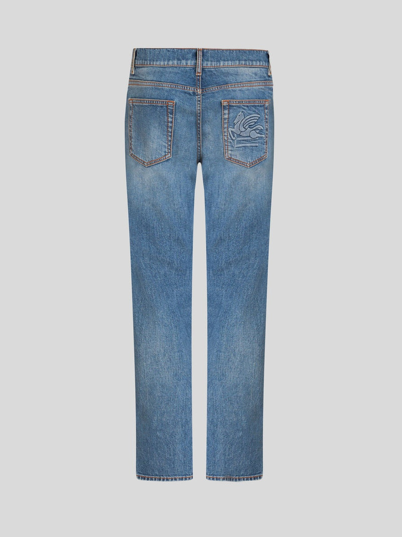 Etro JEANS WITH VINTAGE WORKING AND PEGASO outlook