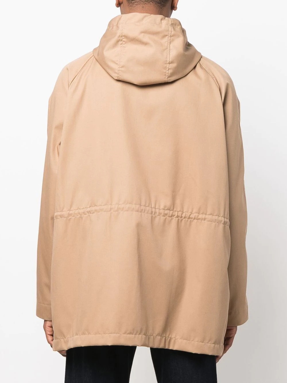 hooded short-length parka - 4