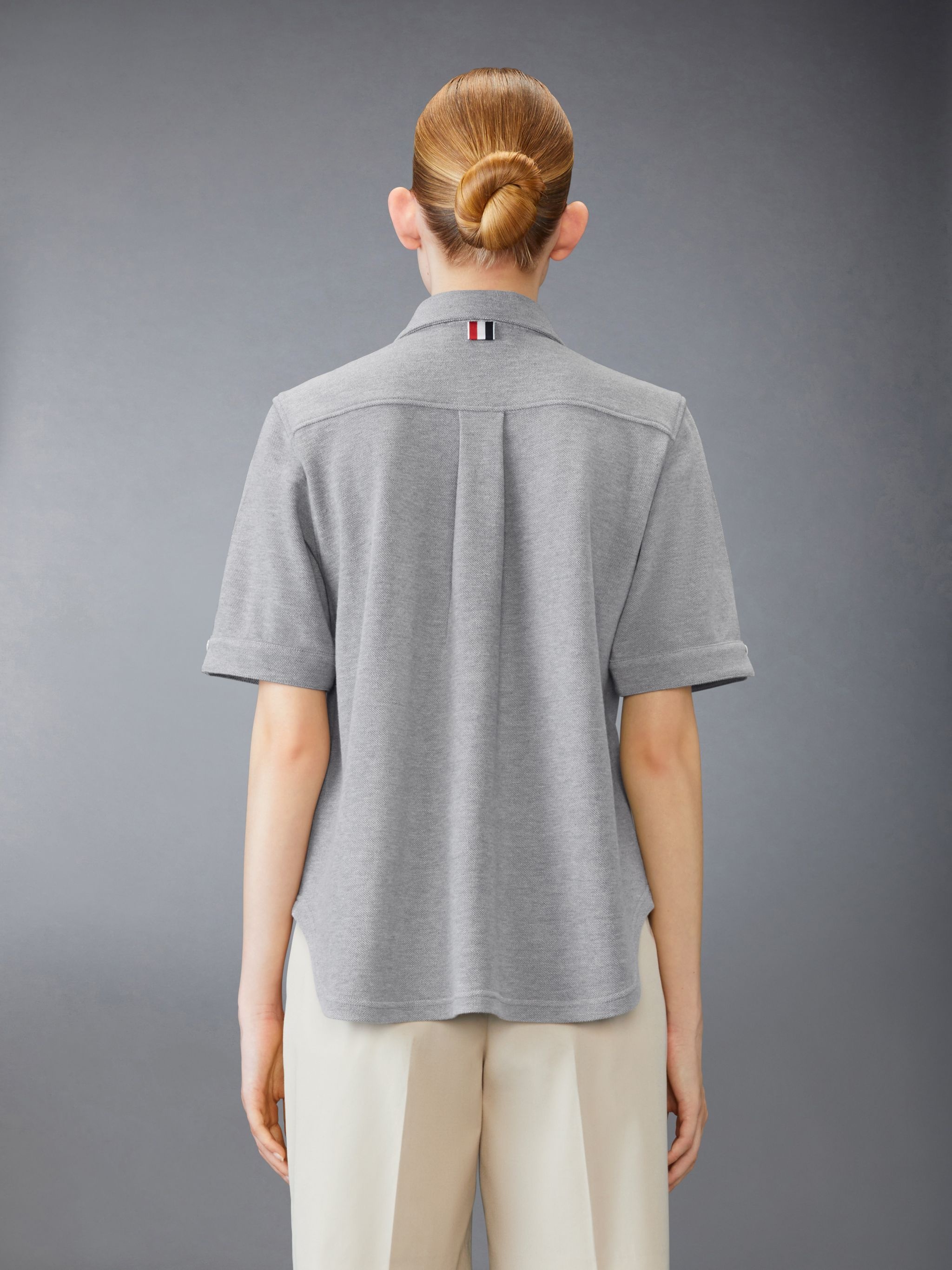 Cotton Pique Short Sleeve Shirt - 2