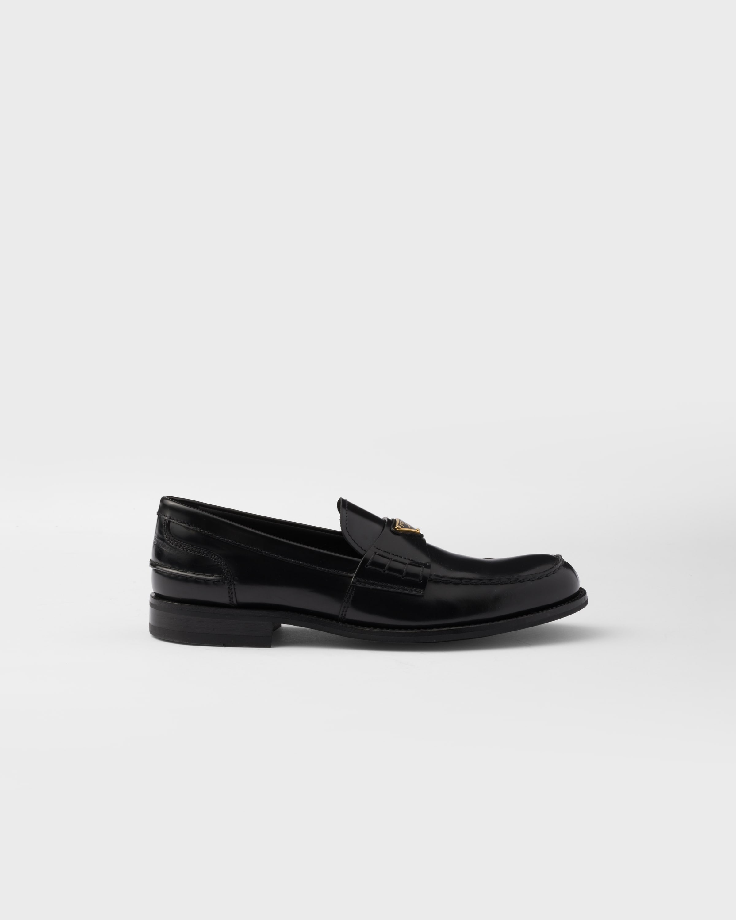 Brushed leather loafers - 2