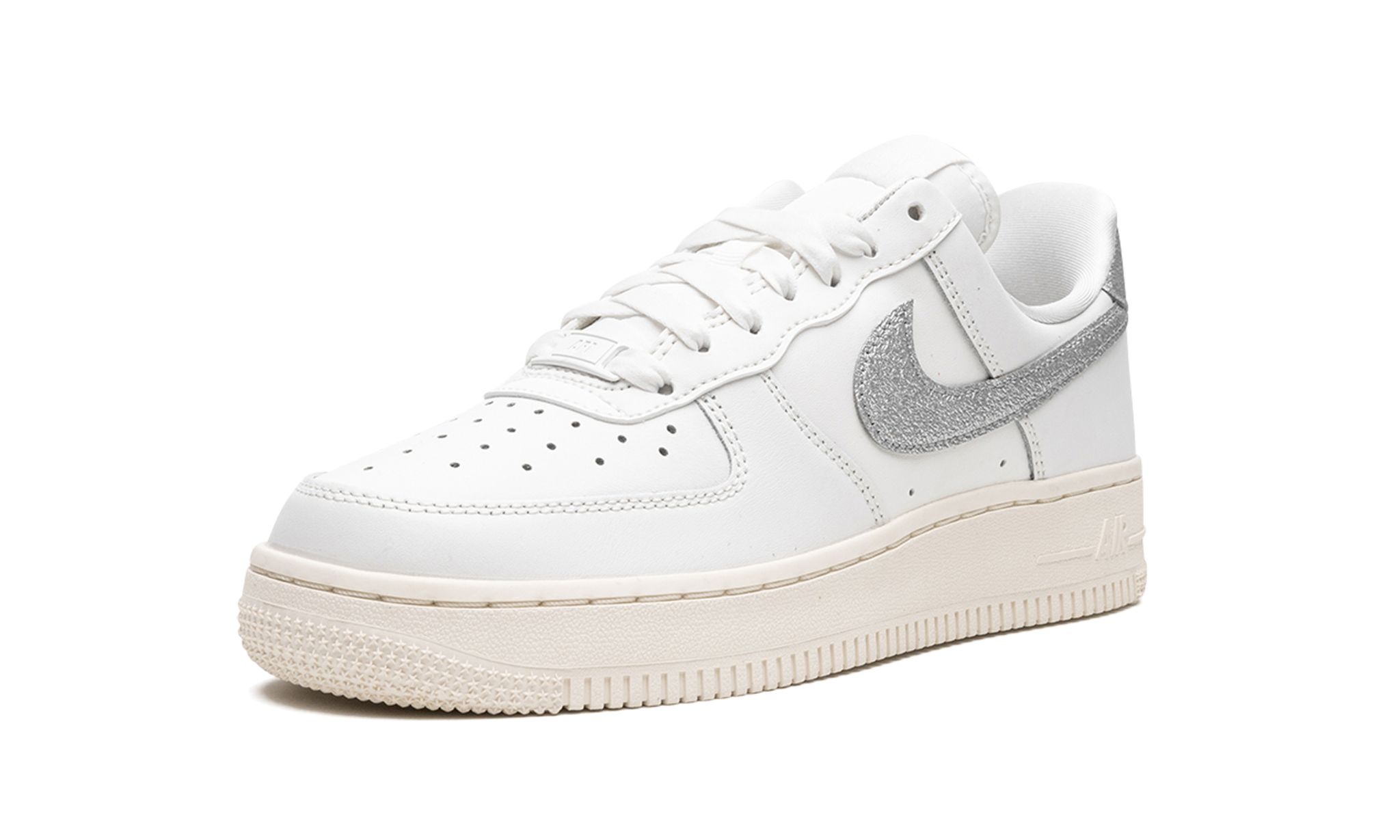 WMNS Air Force 1 '07 "Summit White Sail White Metallic Silver" - 4