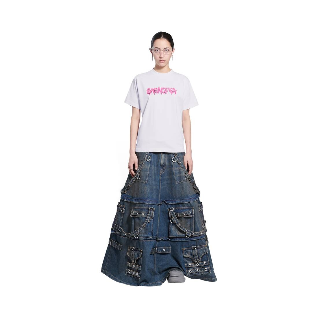 Women's Slime T-shirt Medium Fit in White - 2
