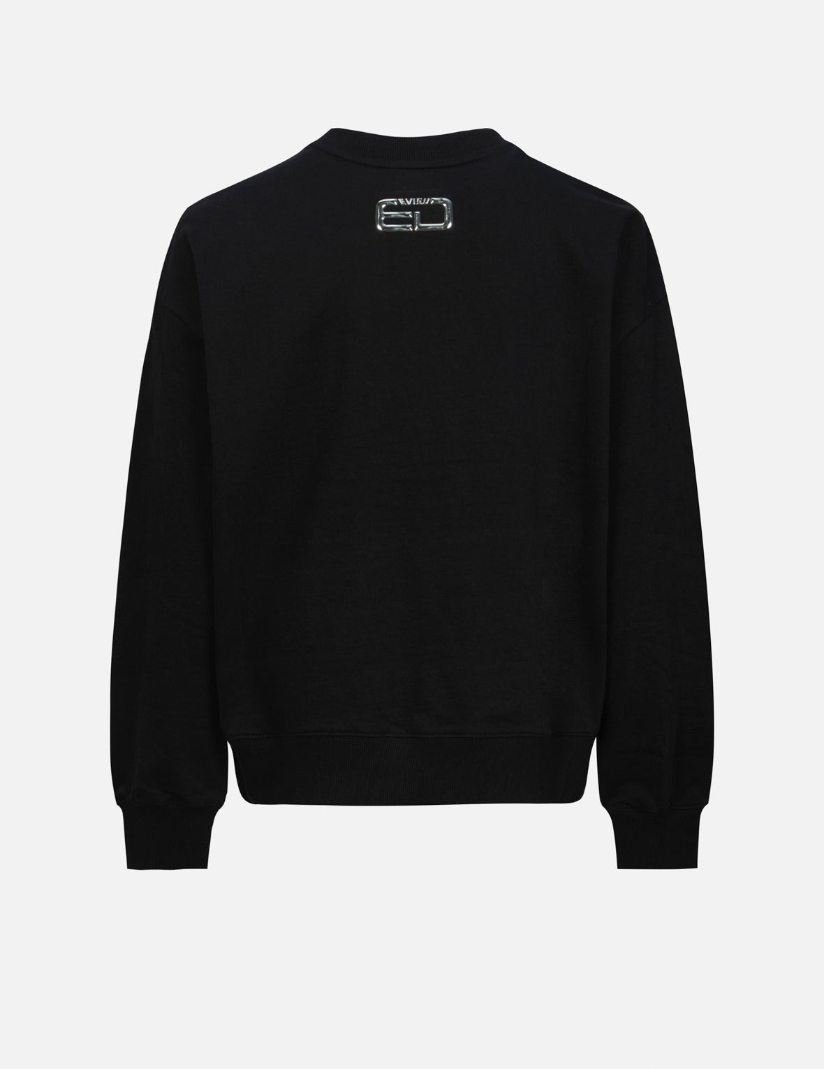 CRANES AND FLORAL EMBROIDERY WITH LOGO PRINT OVERSIZED SWEATSHIRT - 2