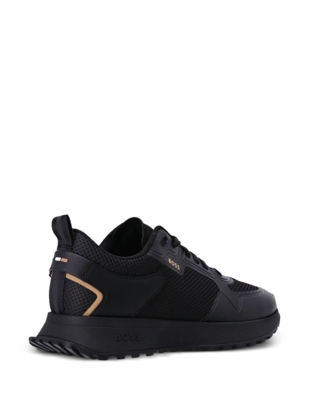 mesh-embellished low-top sneakers - 3