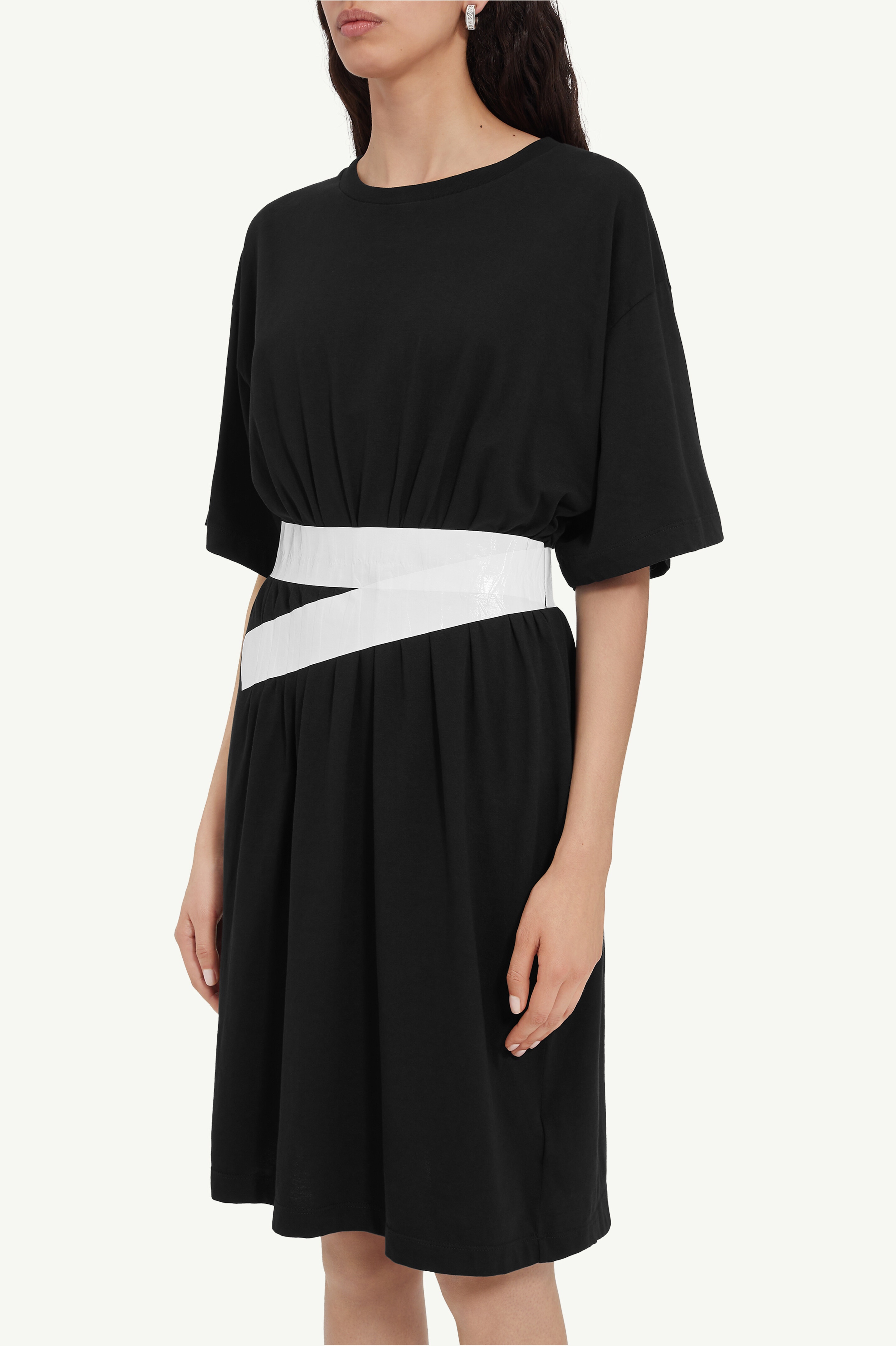 Taped jersey mini dress - 5