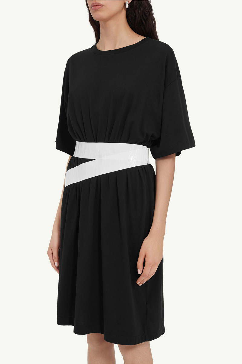 Taped jersey mini dress 5