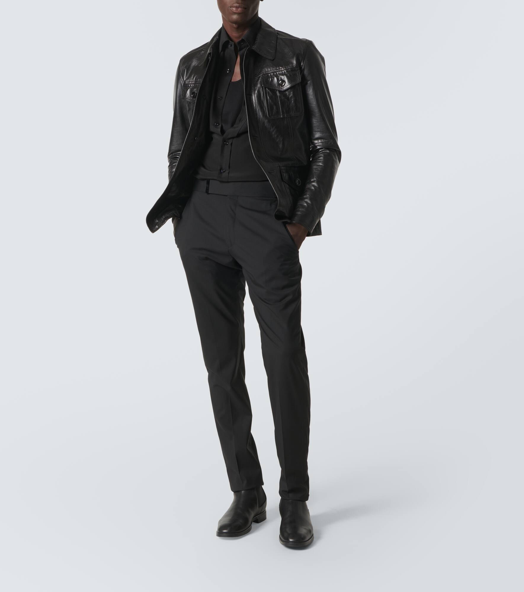 Leather field jacket - 2