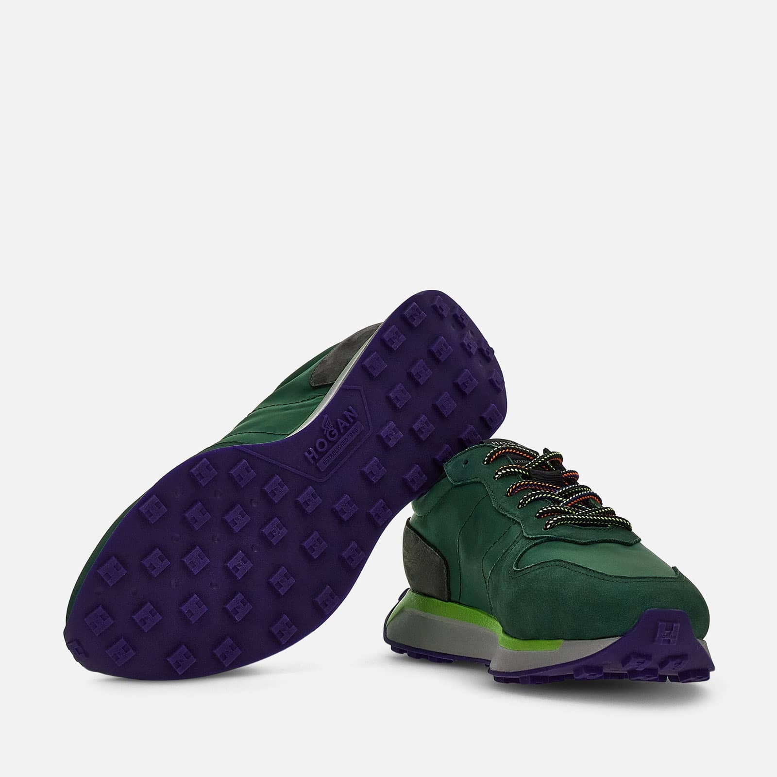 Sneakers Hogan H601 Green Grey - 5