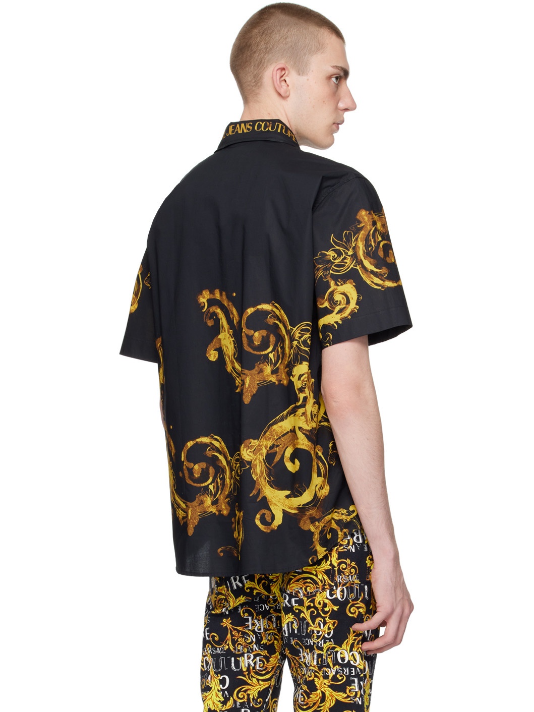 Black Watercolor Couture Shirt - 3