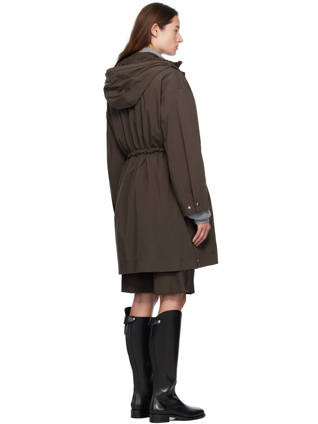 Brown Sainbel Long Down Parka - 3