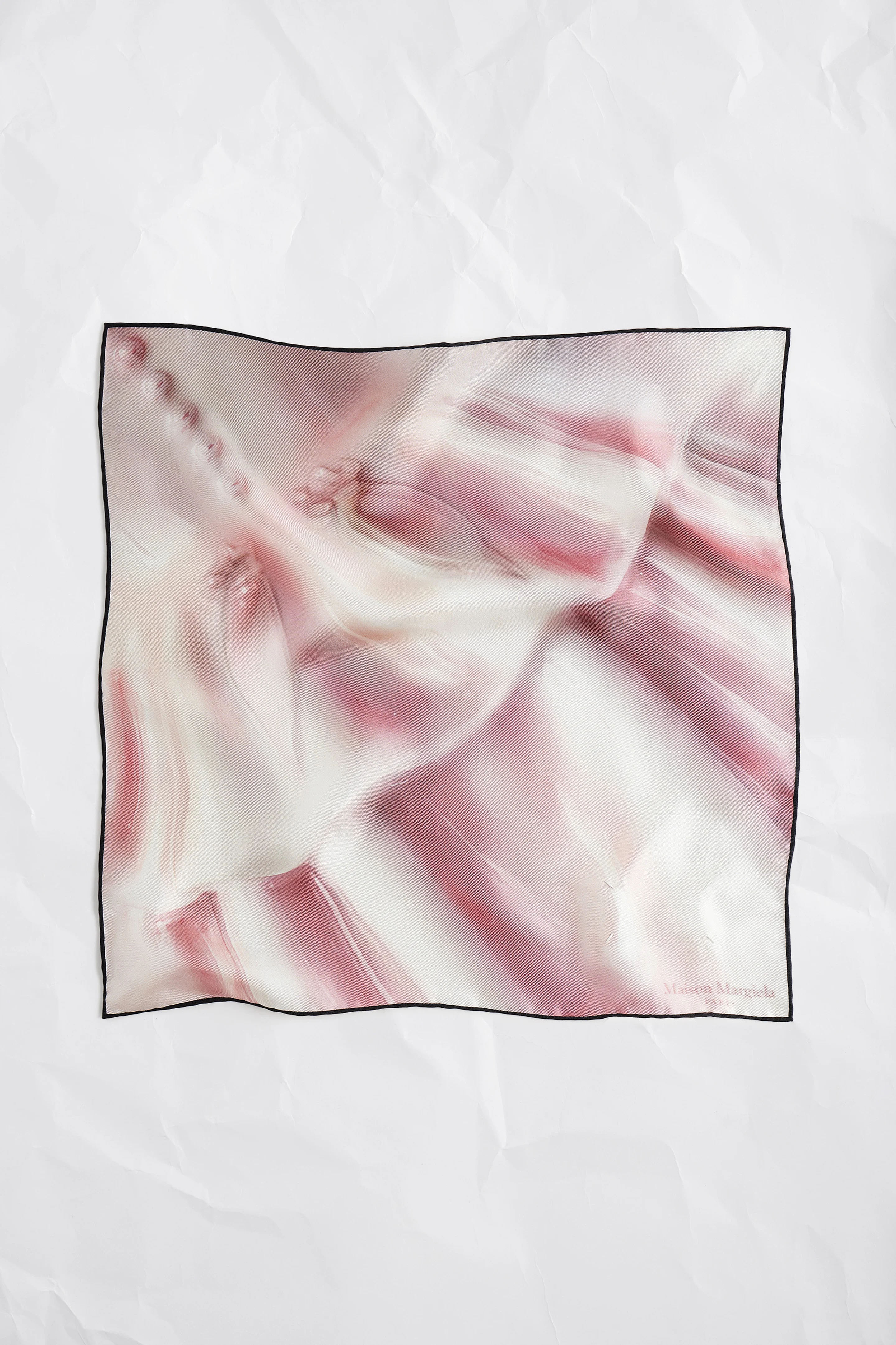 Porcelain Print Silk Scarf - 1