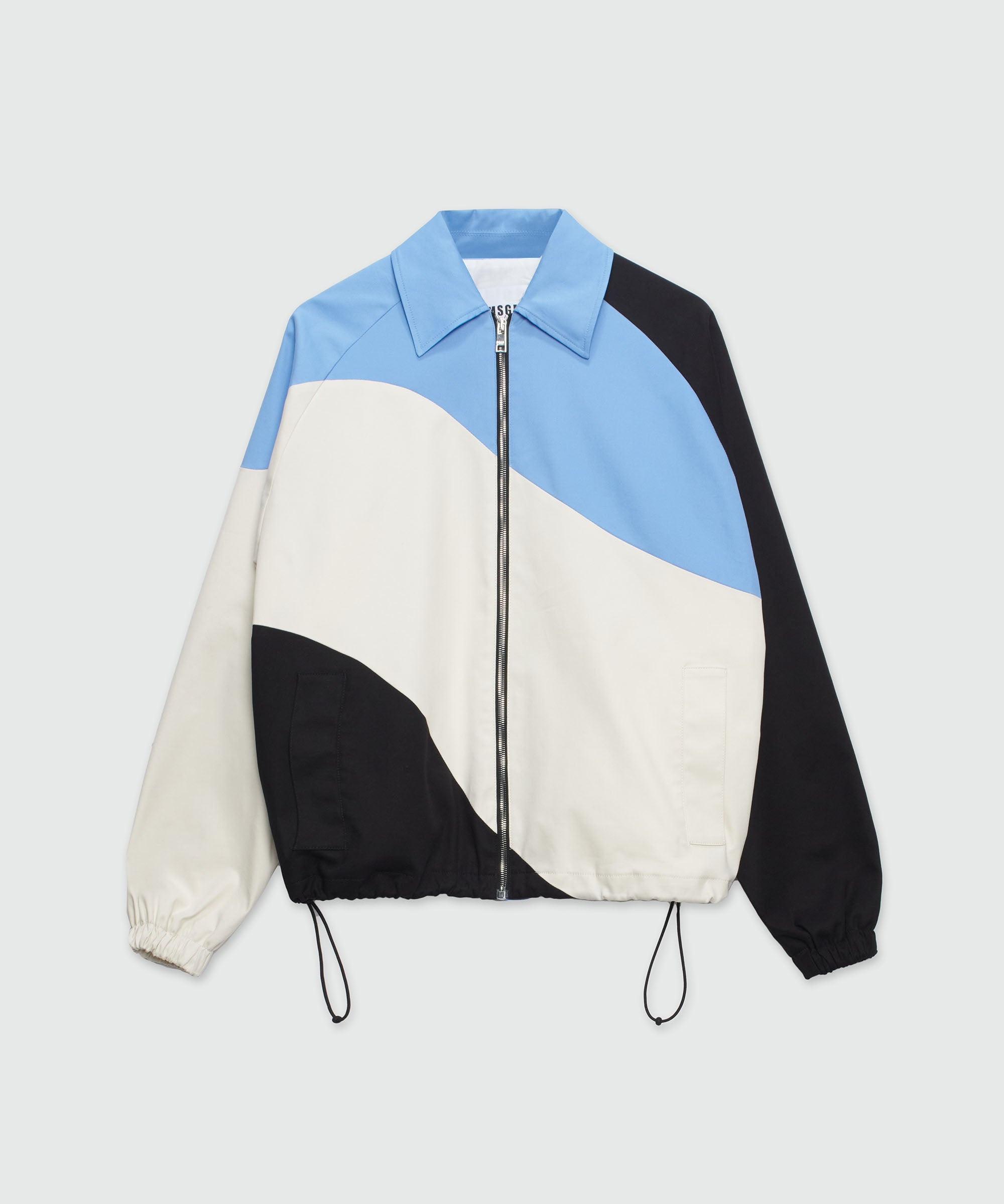 Gabardine jacket with "Tidal Wave" motif - 1