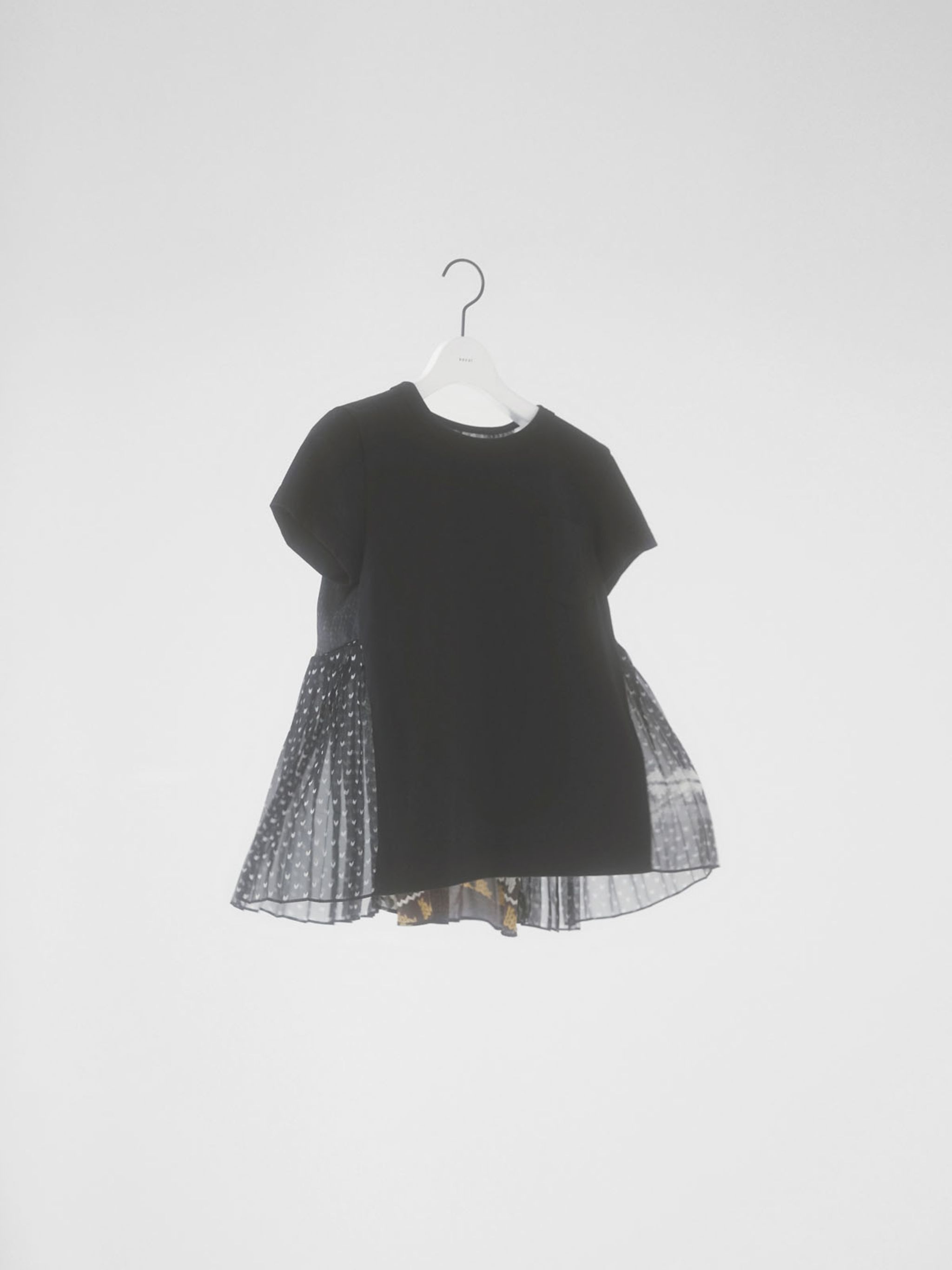 sacai Pattern Knit Print Cotton Jersey T-Shirt | REVERSIBLE