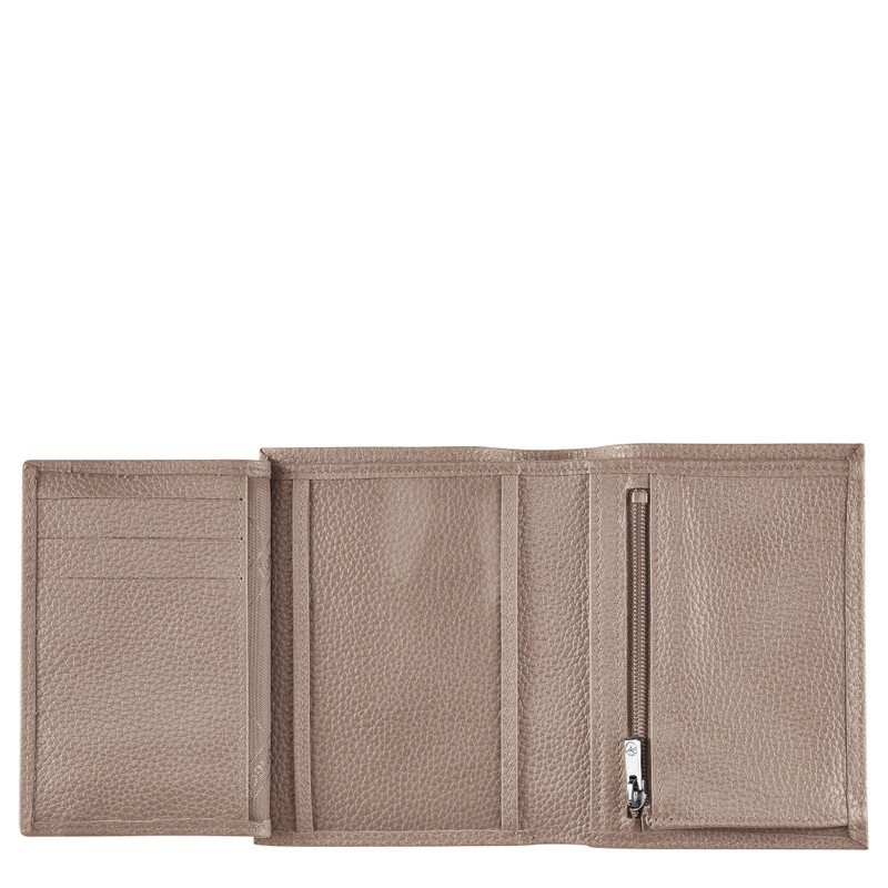 Longchamp Le Foulonné Wallet Turtledove - Leather outlook