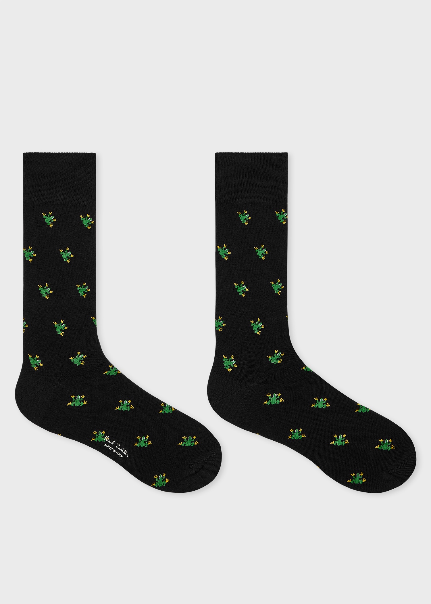 Black Cotton 'Frog' Socks - 2