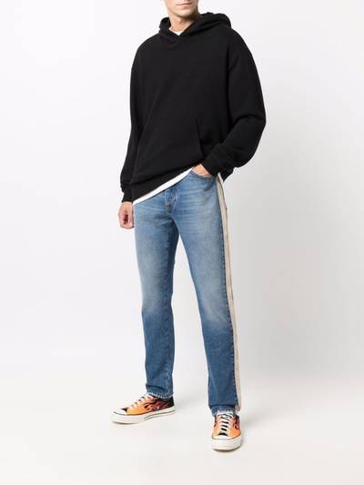 Palm Angels side-stripe straight-leg jeans outlook