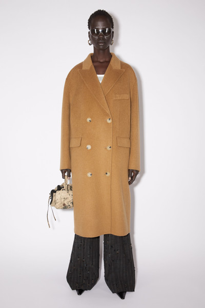 Acne Studios Double-breasted belted coat - Camel Beige outlook