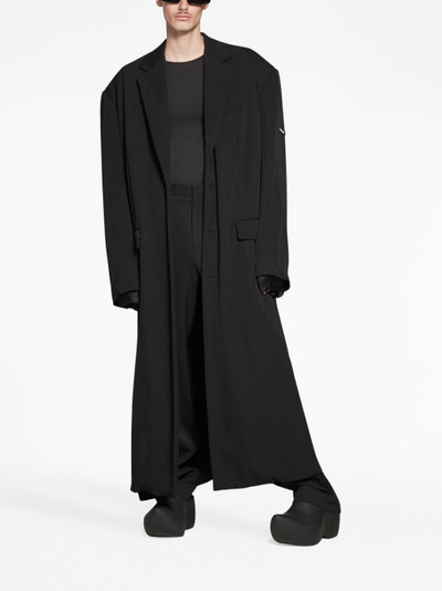 BALENCIAGA oversized long-sleeve wool coat outlook