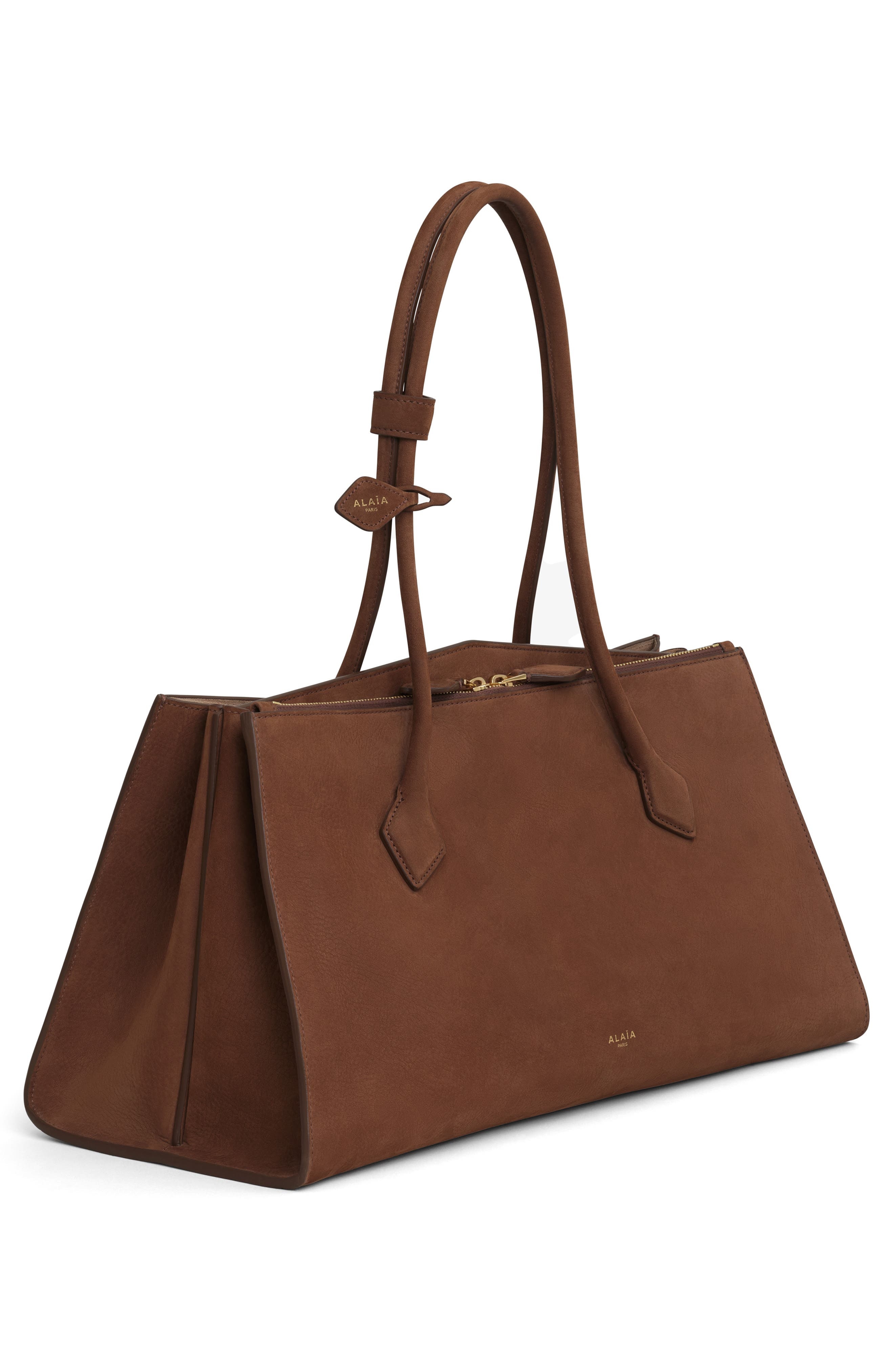 Alaïa Le Teckel Suede Tote in Terre D Ombre at Nordstrom - 5