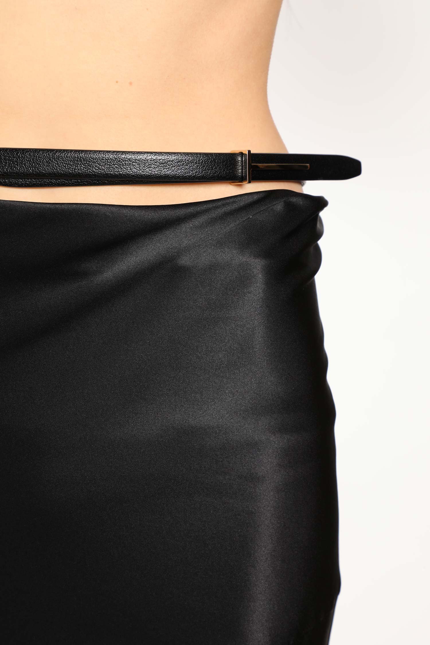 Silk Satin Long Bias Skirt - 4