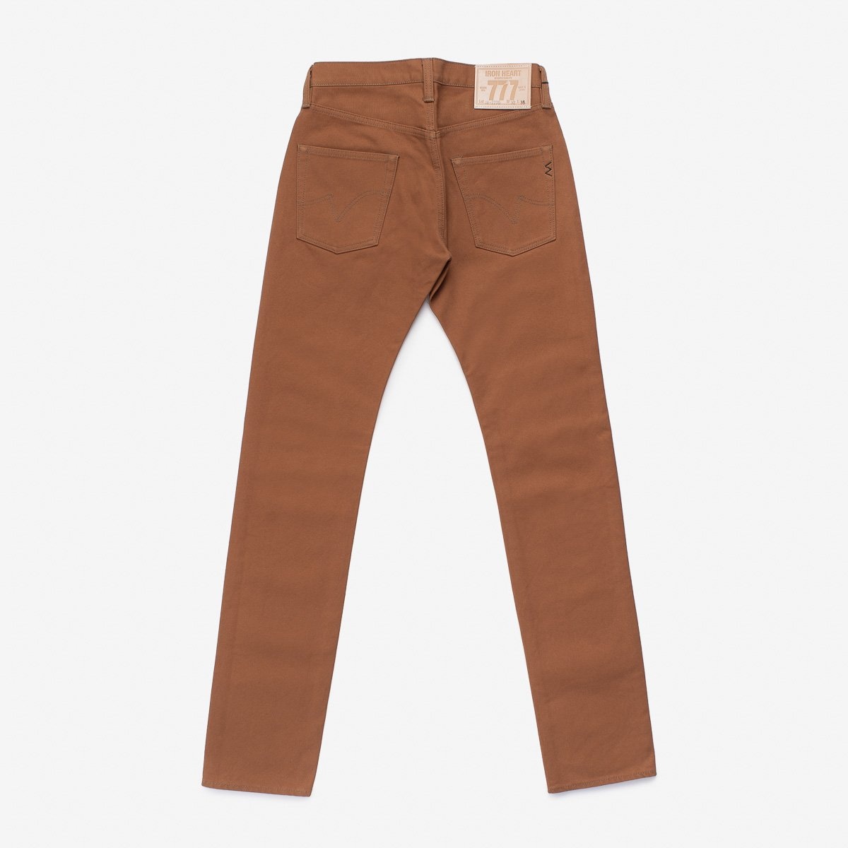 IH-777D 17oz Duck Slim Tapered Cut Jeans - Brown - 4