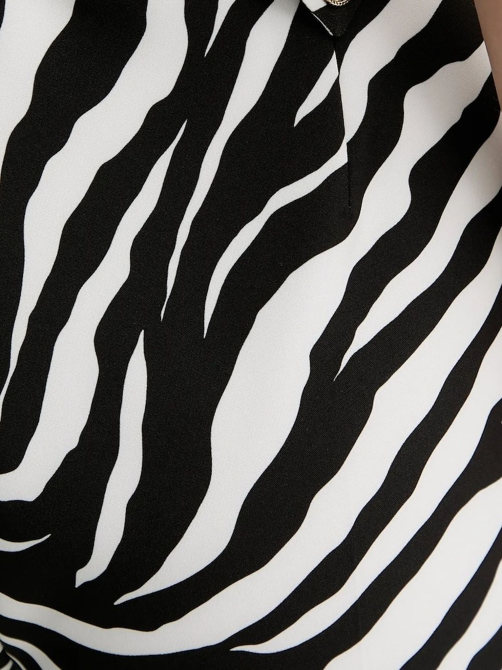 zebra-print trousers - 3