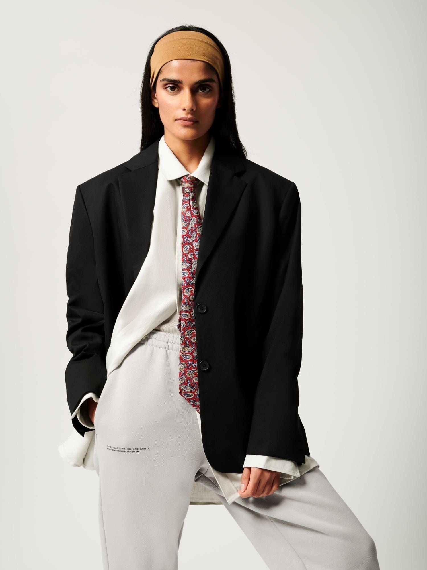 Womens 365 Heavyweight Track Pants - Stone - 4
