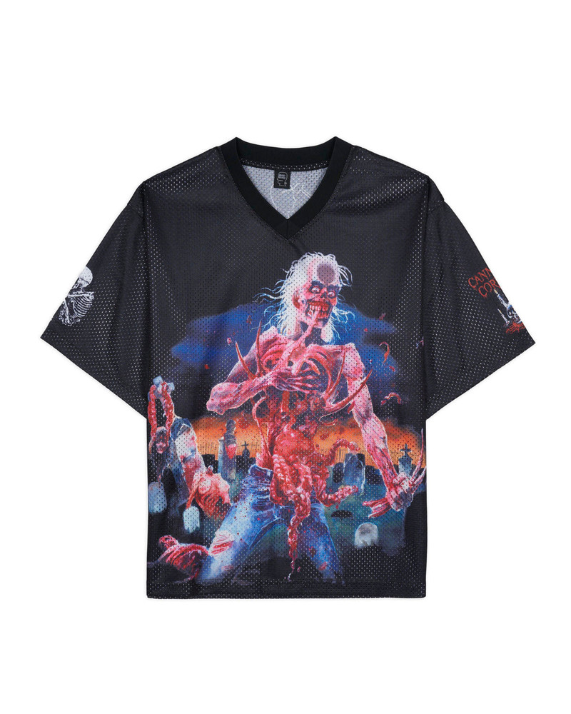 Brain Dead x Cannibal Corpse Football Jersey - Black 1