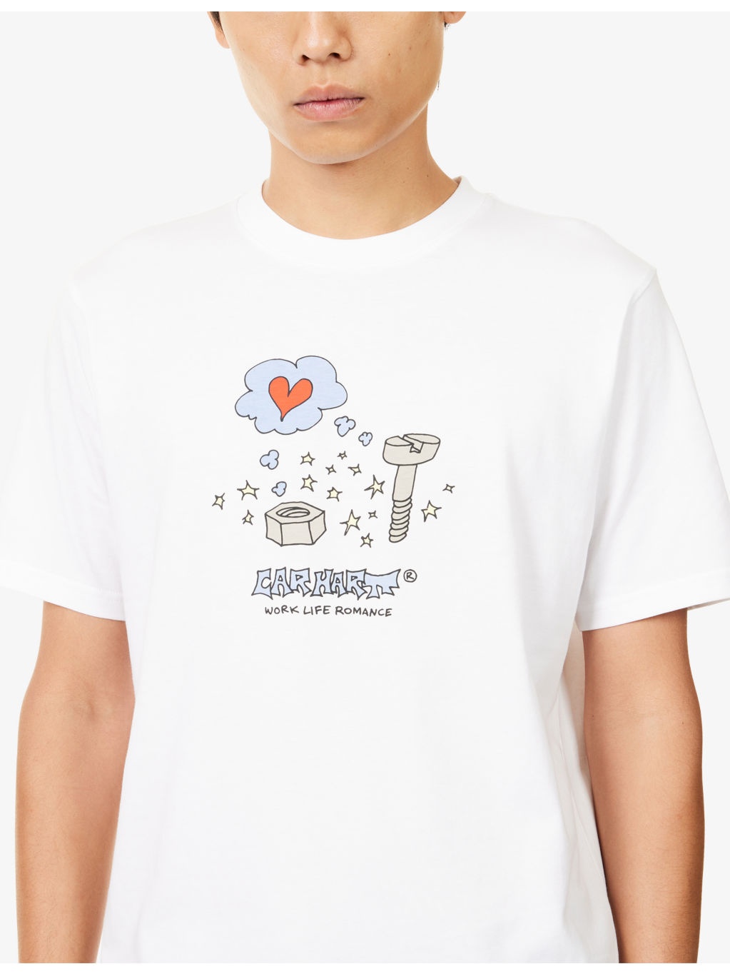 Work Life Graphic-Print Cotton T-Shirt - 5