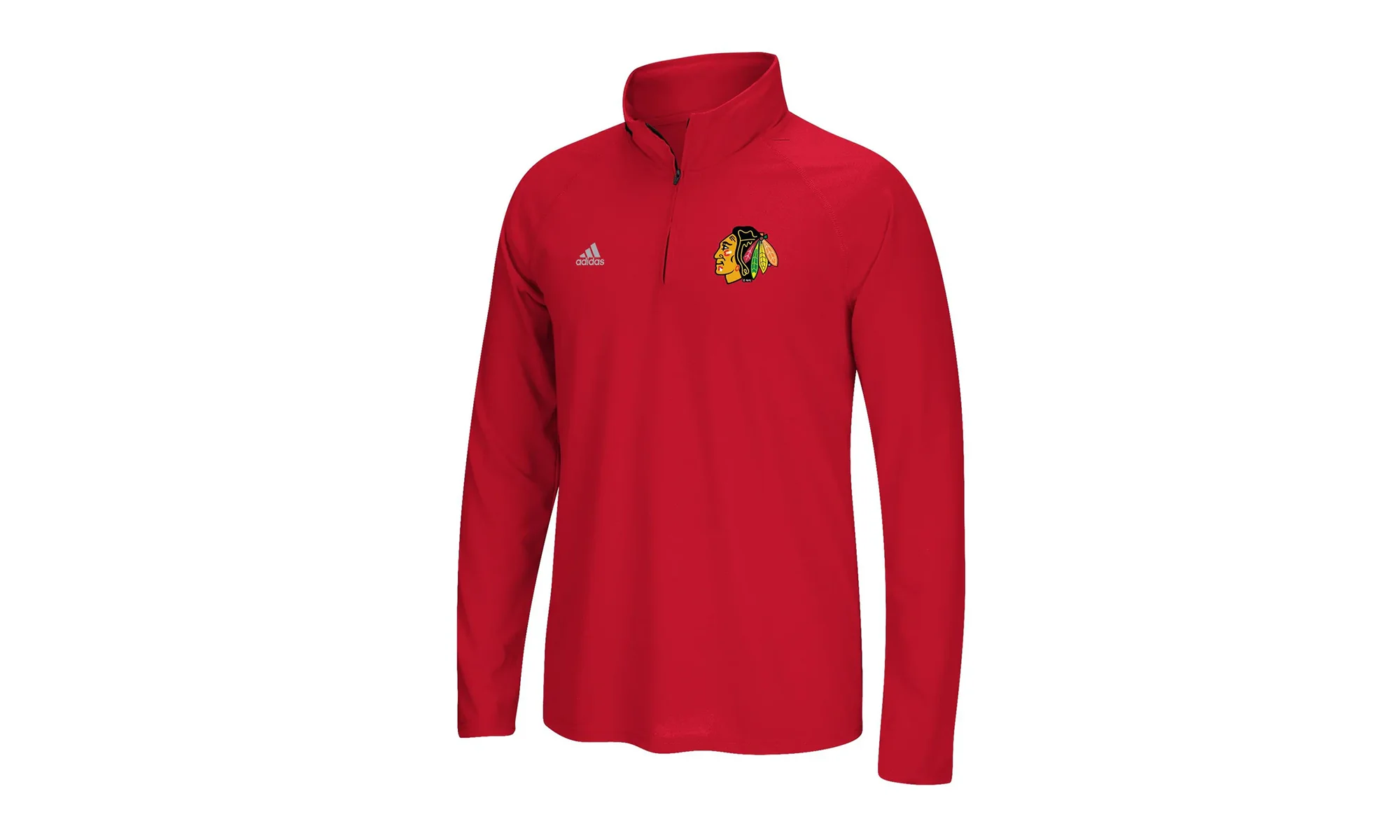 NHL Chicago Blackhawks Ultimate 1/4 Zip Tee "Red" CB7673 - 1