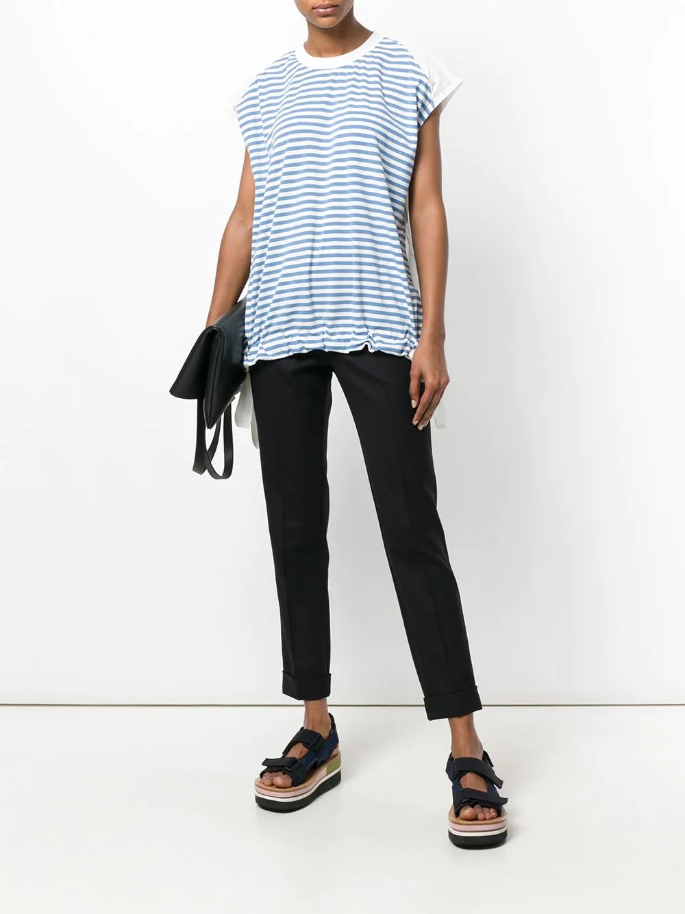 striped short-sleeve top - 2