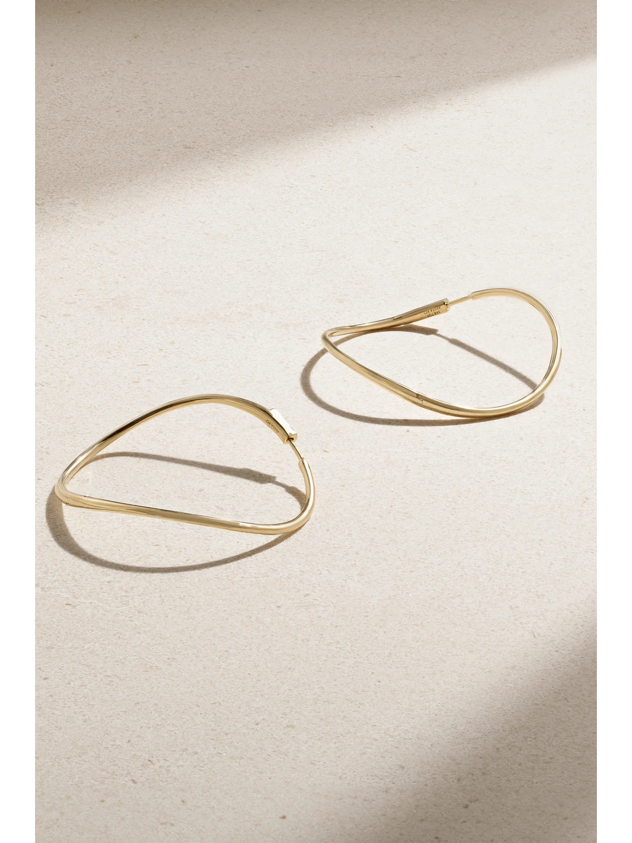 Twisted 18-karat Gold Hoop Earrings - 1