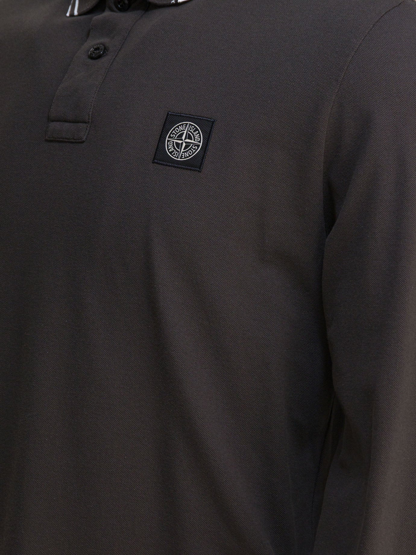 Stone Island Organic Cotton And Pique Polo Shirt - 4