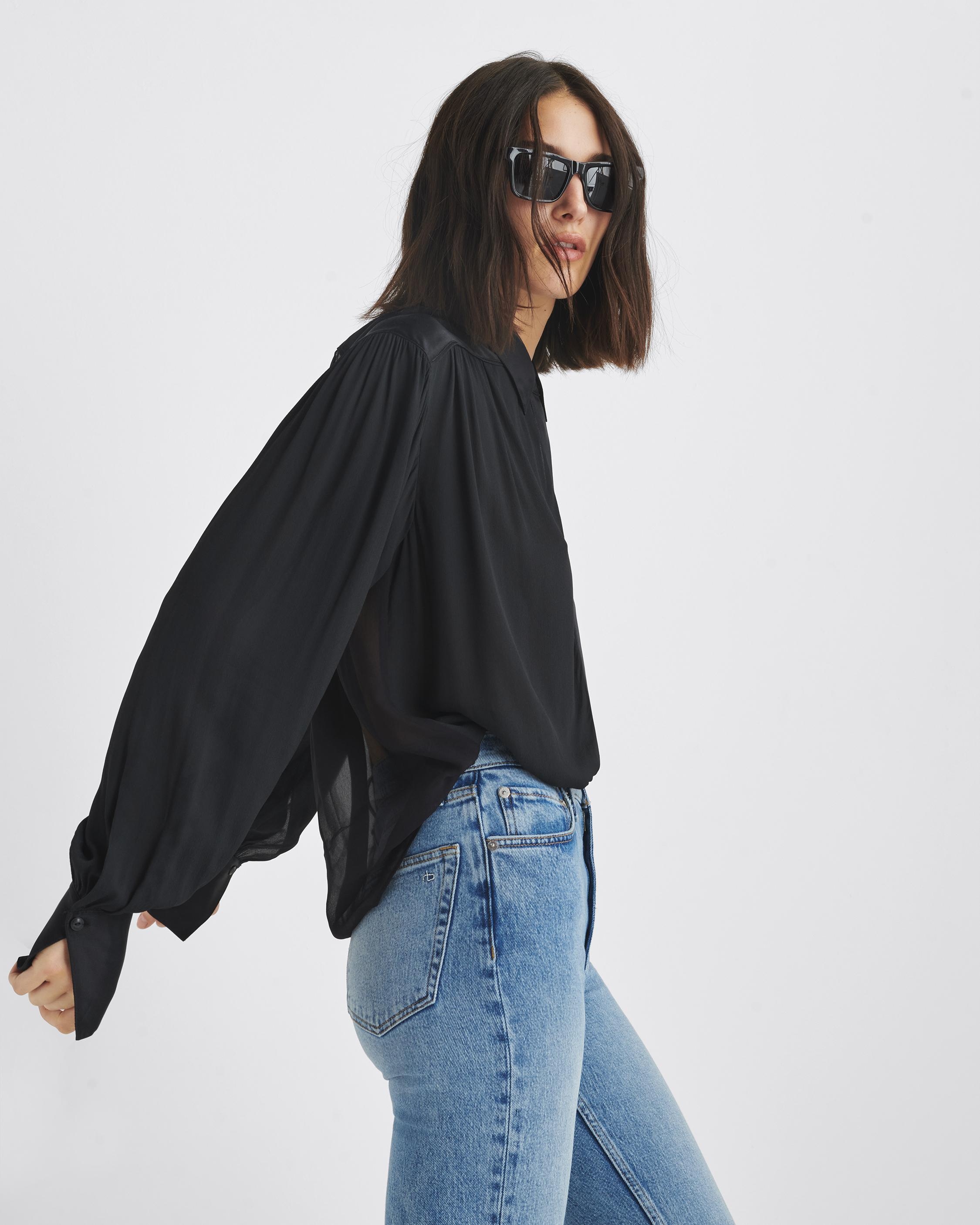 Aubrey Georgette Blouse
Relaxed Fit Button Down - 2