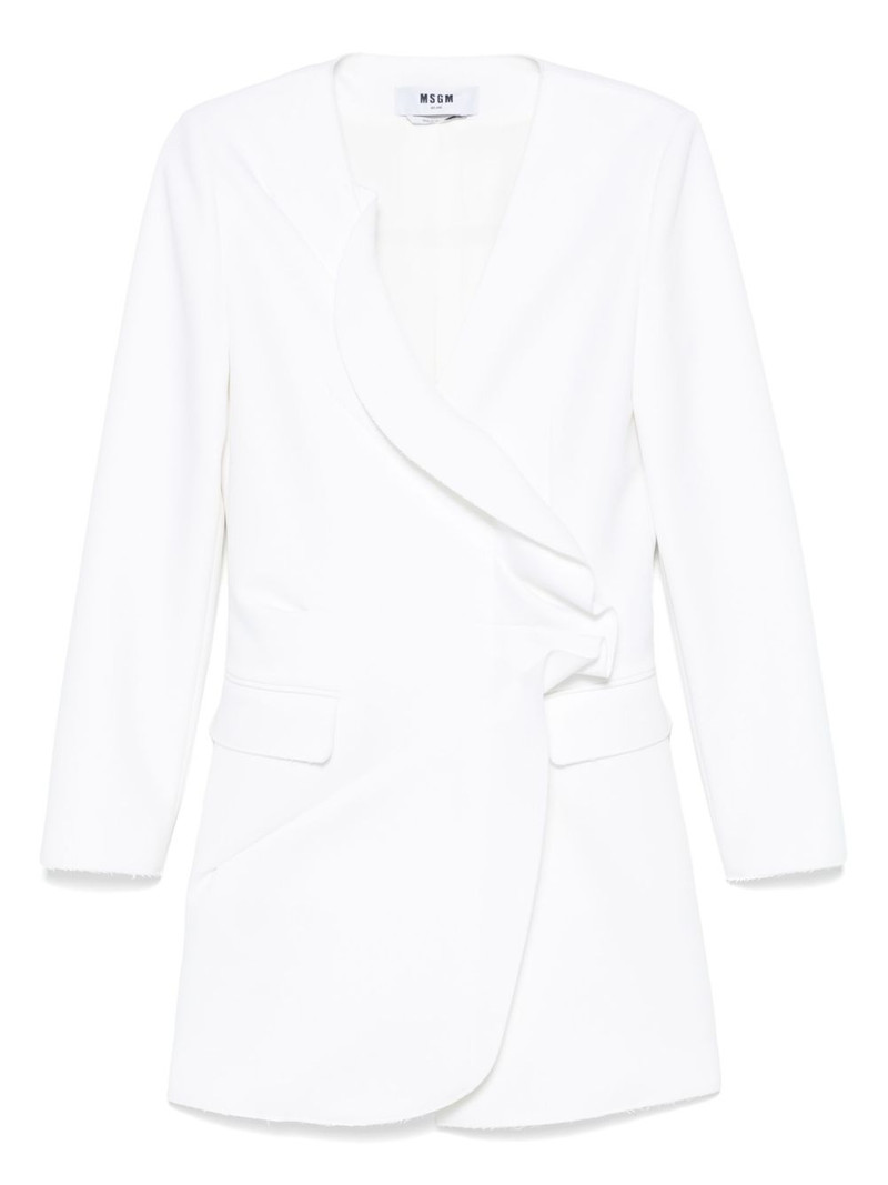 ruffled tuxedo mini dress 1