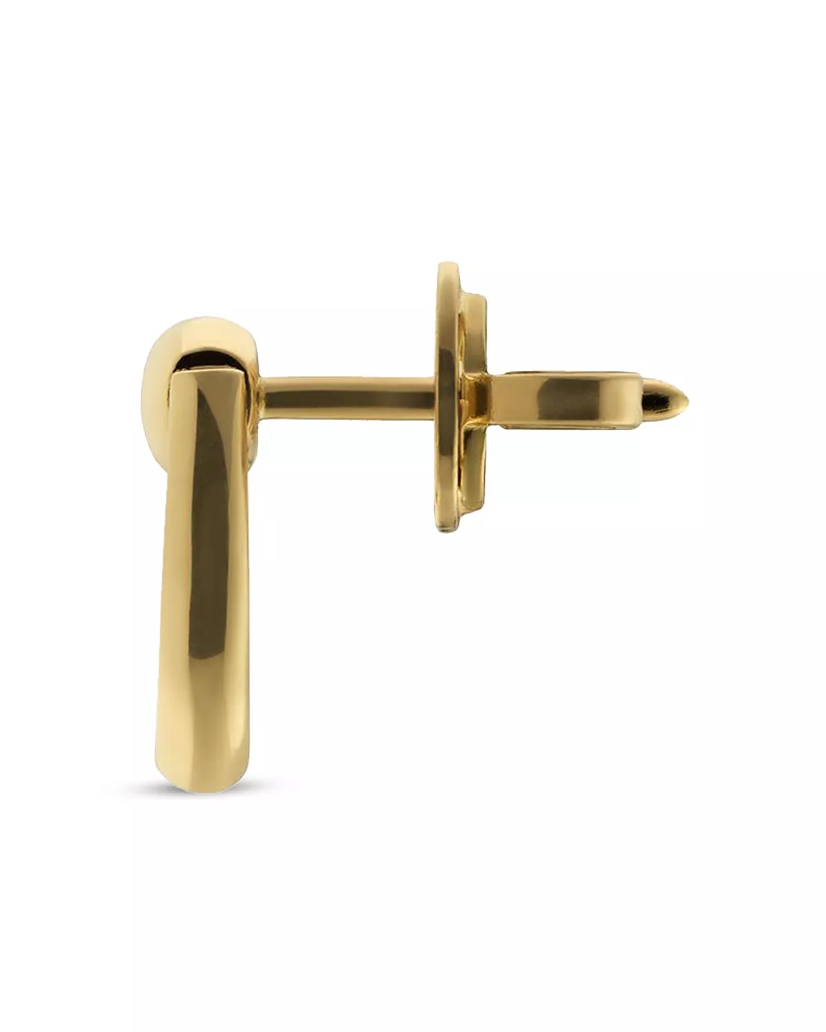 18K Yellow Gold Horsebit Stud Earrings - 3
