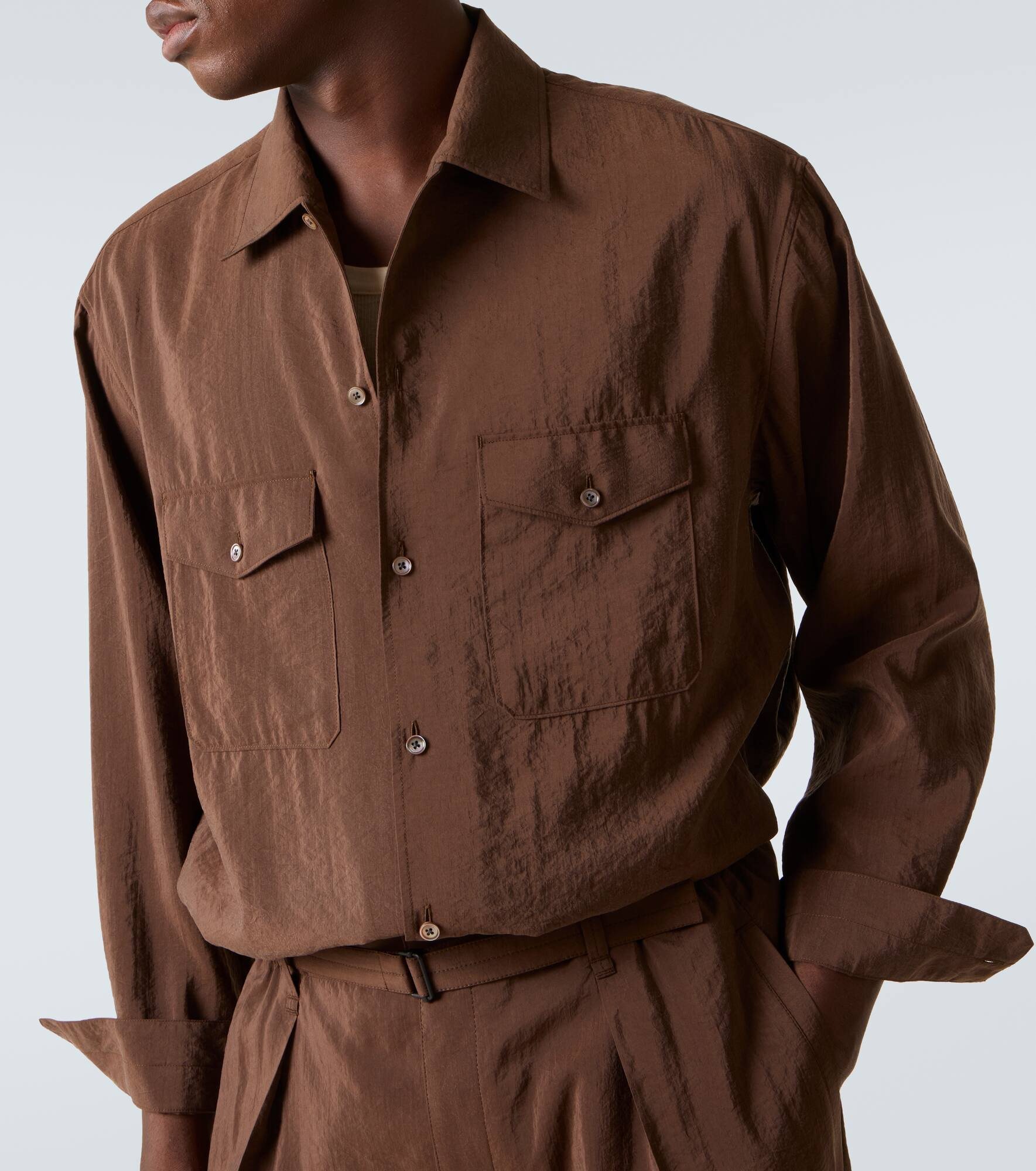 Silk-blend shirt - 5