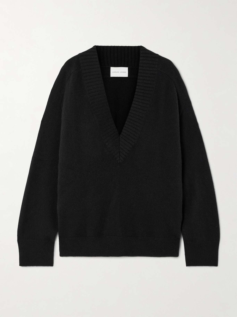 Sage cashmere sweater Black - 1