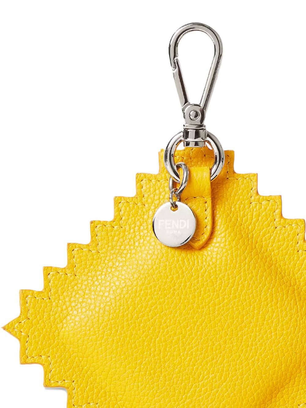 Fendi-logo leather keyring - 2