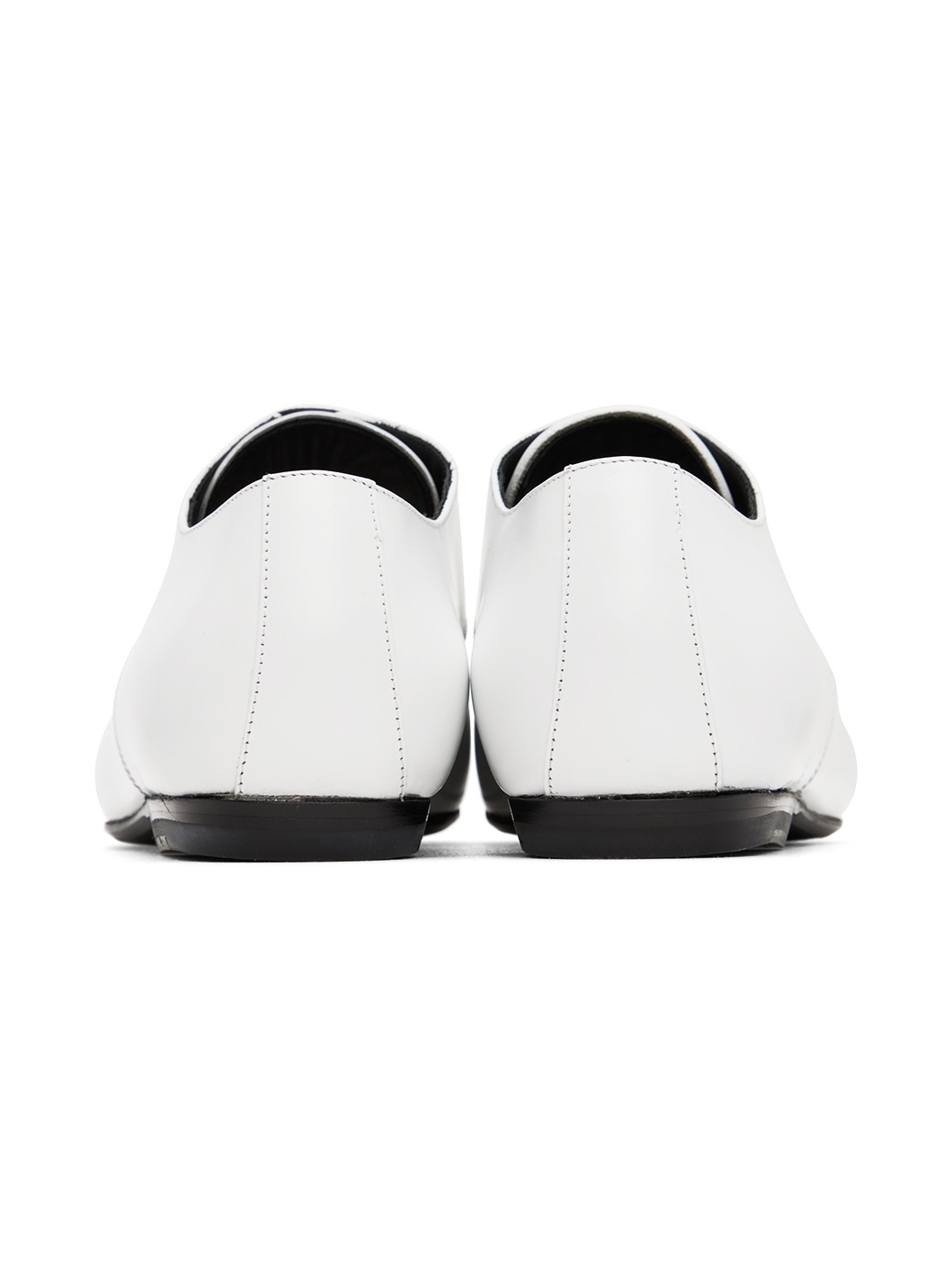 White Lace-Up Derbys - 2