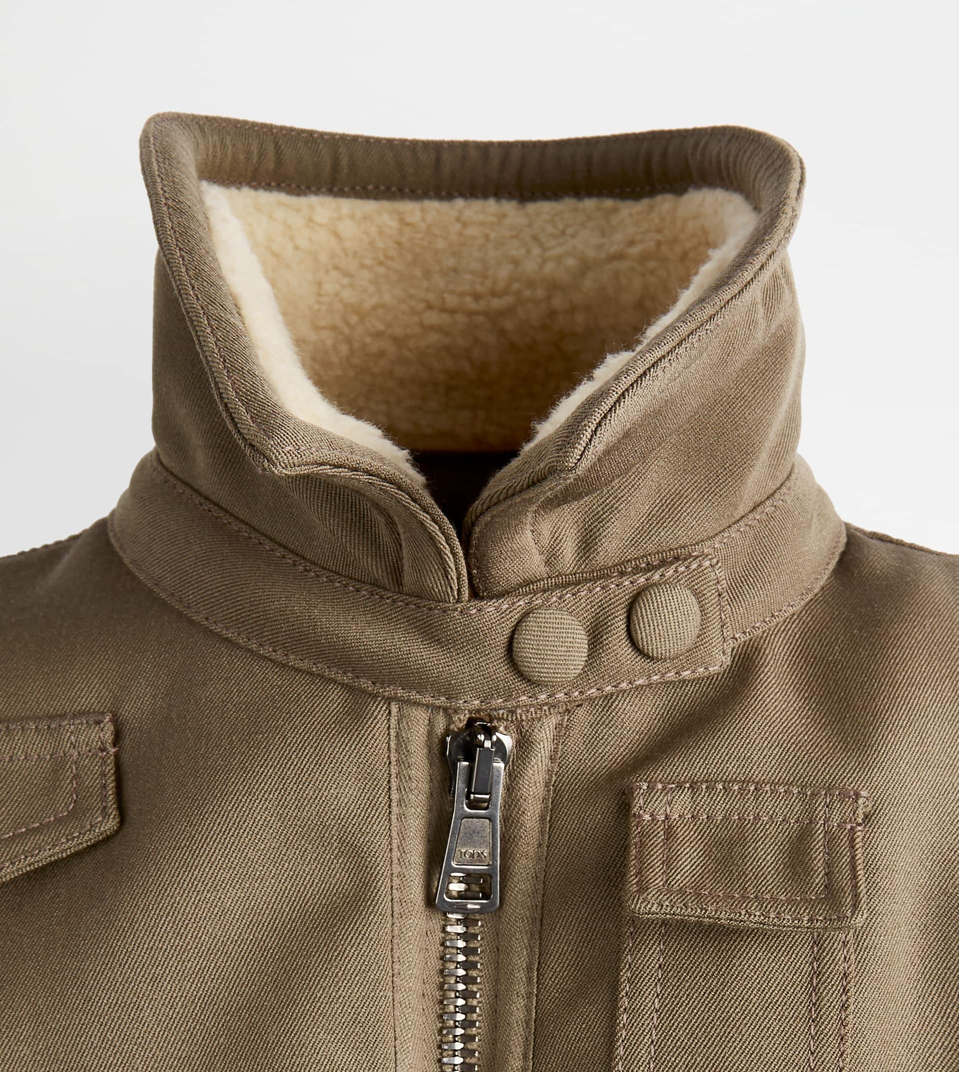 AVIATOR JACKET IN WOOL - GREEN - 8