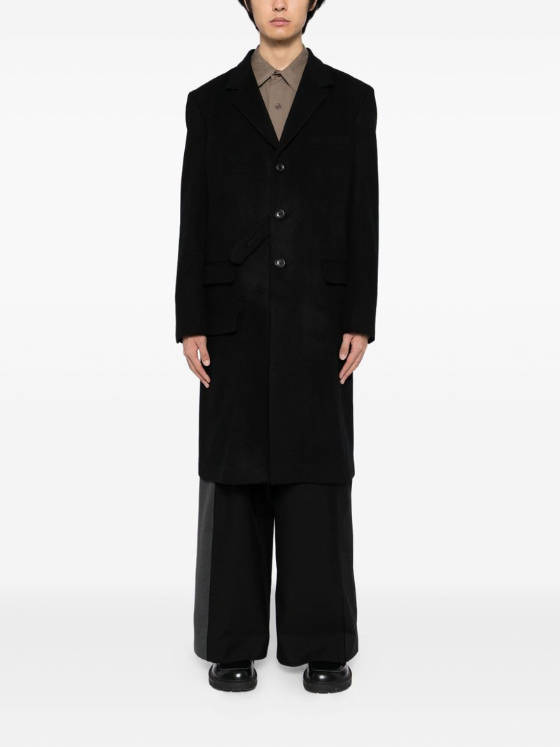 Yohji Yamamoto wool gabardine coat outlook